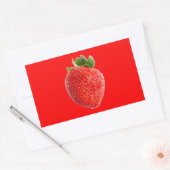 Sticker Rectangulaire Fraise d'été (Enveloppe)