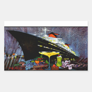 Sticker Rectangulaire France avec Champagne