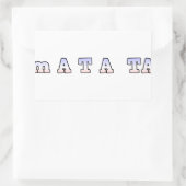 Sticker Rectangulaire France HAKUNA MATATA BLEU BLANC ROUGE UNITÉ COULEU (Sac)