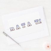 Sticker Rectangulaire France HAKUNA MATATA BLEU BLANC ROUGE UNITÉ COULEU (Enveloppe)