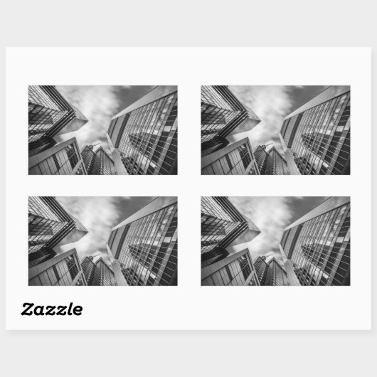 Sticker Rectangulaire Francfort Allemagne (Feuille)