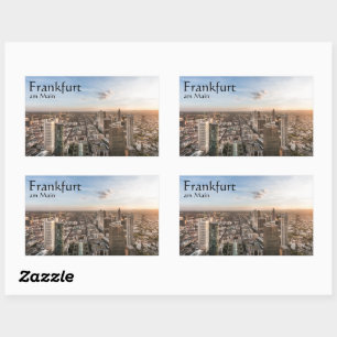 Sticker Rectangulaire Francfort Allemagne Souvenir