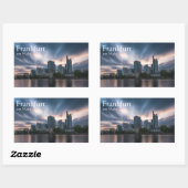 Sticker Rectangulaire Francfort-sur-le-Main (Feuille)