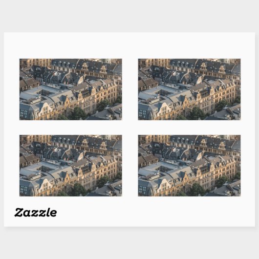 Sticker Rectangulaire Francfort-sur-le-Main (Feuille)