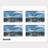 Sticker Rectangulaire Francfort-sur-le-Main (Feuille)