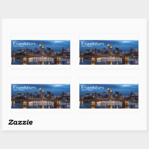 Sticker Rectangulaire Francfort-sur-le-Main