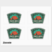 Sticker Rectangulaire Francis Marion Camping National Forest (Feuille)