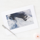 Sticker Rectangulaire Franz Josef Glacier Vue aérienne, Nouvelle-Zélande (Enveloppe)