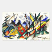 Sticker Rectangulaire Franz Marc - Sonatine pour Violon et Piano (Devant)