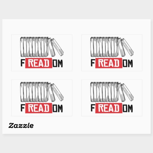 STICKER RECTANGULAIRE FREADOM (Feuille)