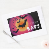 Sticker Rectangulaire Freakin' Bats Halloween ID223 (Enveloppe)
