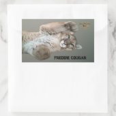 Sticker Rectangulaire Freddie Cougar (Sac)