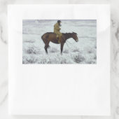 Sticker Rectangulaire Frederic Remington - Le Garçon (Sac)
