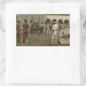 Sticker Rectangulaire Frédéric Remington - L'Expédition Mier (Sac)