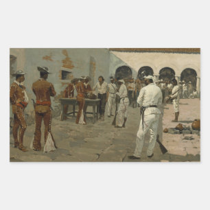Sticker Rectangulaire Frédéric Remington - L'Expédition Mier