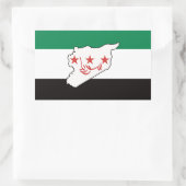 Sticker Rectangulaire Free Syrie Ce n'est pas en Syrie (Sac)