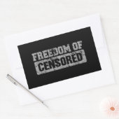 Sticker Rectangulaire Freedom of Speech Maybe (Enveloppe)