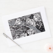 Sticker Rectangulaire Freesias (Enveloppe)