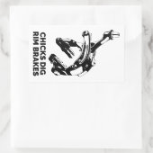 Sticker Rectangulaire Freinage des pousses à rebord (Sac)