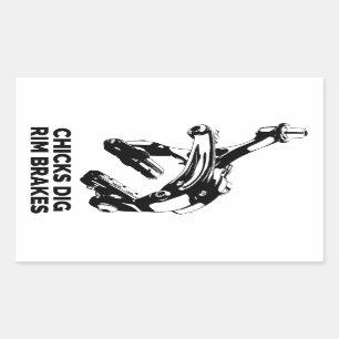 Sticker Rectangulaire Freinage des pousses à rebord