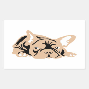 Sticker Rectangulaire French Bulldog de poison