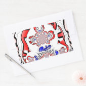 Sticker Rectangulaire French Twist Hakuna Matata : Unique Mélange Cultur (Enveloppe)