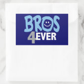 Sticker Rectangulaire Frères pour toujours (Sac)