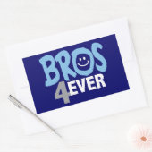 Sticker Rectangulaire Frères pour toujours (Enveloppe)