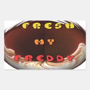 Sticker Rectangulaire Fresh My Freddy Art Print