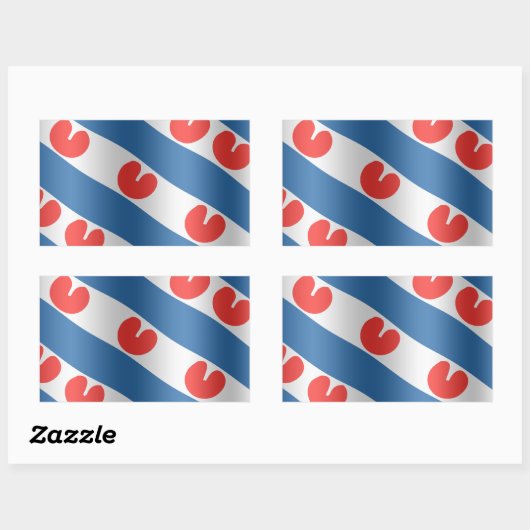 Sticker Rectangulaire Fresian Flag (Feuille)