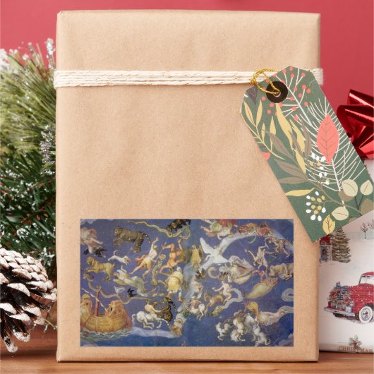 Sticker Rectangulaire Fresque céleste des constellations d'astronomie vi (vacances)