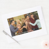 Sticker Rectangulaire FRIENDS™ | Étreinte de Thanksgiving de la distribu (Enveloppe)