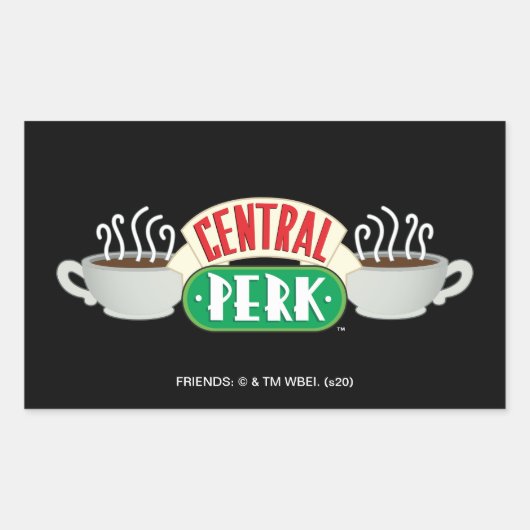 Sticker Rectangulaire FRIENDS™| Logo Central Perk (Devant)
