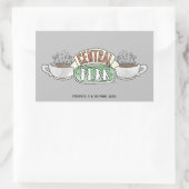 Sticker Rectangulaire FRIENDS™| Logo Central Perk Watercolor (Sac)