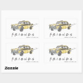 Sticker Rectangulaire FRIENDS™| Taxi-taxi (Feuille)