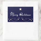 Sticker Rectangulaire Frontière des étoiles festives (Sac)