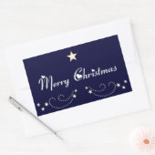 Sticker Rectangulaire Frontière des étoiles festives (Enveloppe)