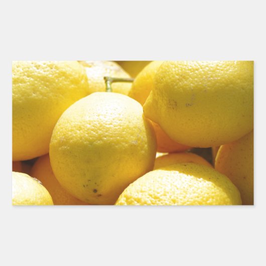 Sticker Rectangulaire Fruits : Citrons (Devant)