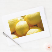 Sticker Rectangulaire Fruits : Citrons (Enveloppe)