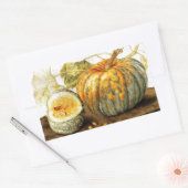 STICKER RECTANGULAIRE FRUITS DE SAISON / CITROUILLE (Enveloppe)
