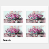 STICKER RECTANGULAIRE FRUITS DE SAISON / FRAISES ET PEURS (Feuille)