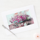 STICKER RECTANGULAIRE FRUITS DE SAISON / FRAISES ET PEURS (Enveloppe)