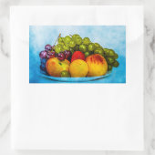 Sticker Rectangulaire Fruits d'été (Sac)