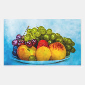 Sticker Rectangulaire Fruits d'été (Devant)