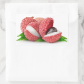Sticker Rectangulaire Fruits Lychee (Sac)