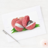 Sticker Rectangulaire Fruits Lychee (Enveloppe)