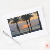 Sticker Rectangulaire Ft. Lauderdale Sunrise (Enveloppe)