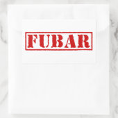 STICKER RECTANGULAIRE FUBAR (Sac)