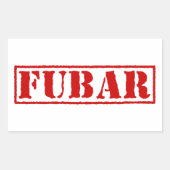 STICKER RECTANGULAIRE FUBAR (Devant)