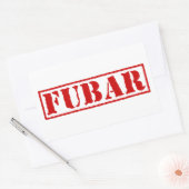 STICKER RECTANGULAIRE FUBAR (Enveloppe)